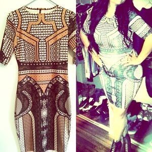 Complex Print Dress Size XL